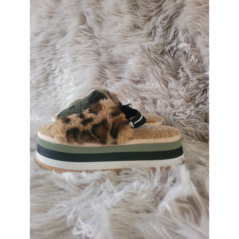 Steve Madden Womens Alvaro Leopard Sandals‎ Size 8  (X02G)